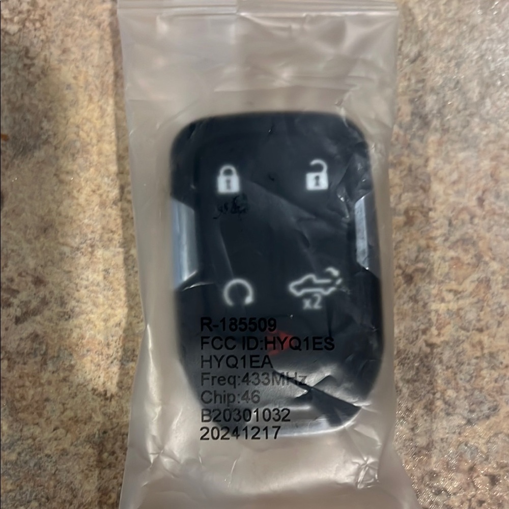 2021-2023 Chevrolet Silverado 5-Button Smart Key Fob Remote